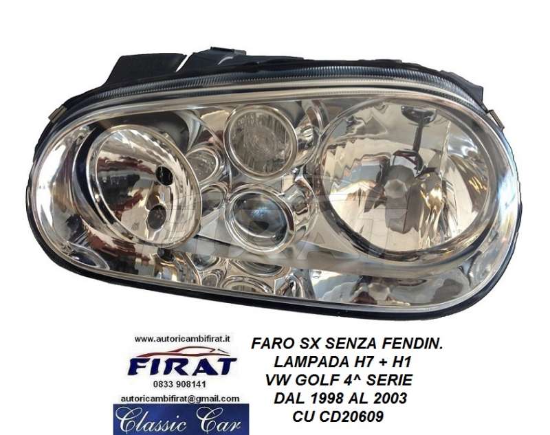 FARO VW GOLF 4 SERIE 98 - 03 ANT.SX S/F